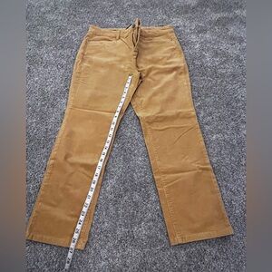 Talbots Corduroy straight leg pants in Mustard color, 14P